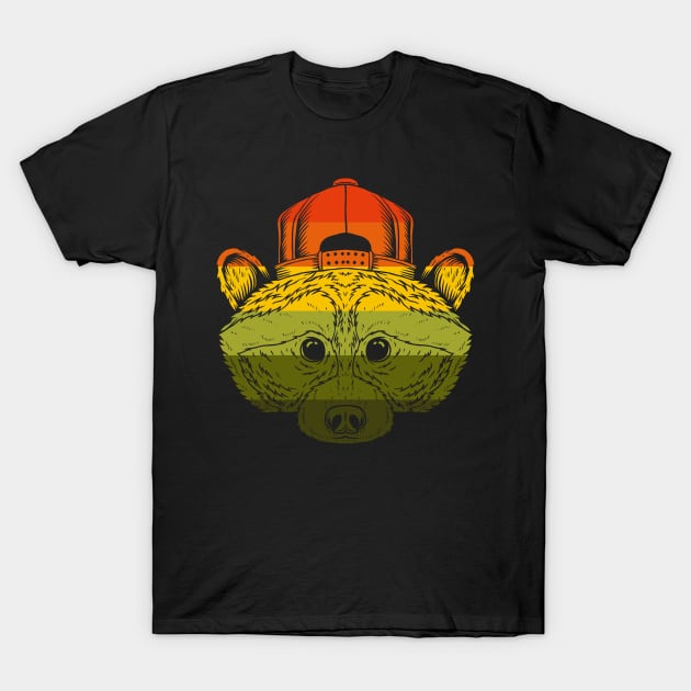 Retro Racoon T-Shirt by Dojaja